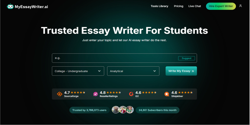 A modern free AI essay writer must back up its elegant prose
